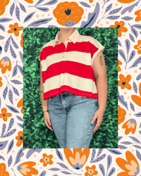 Image 1 of Rex Striped Collared Shirt