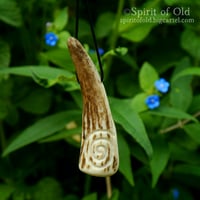 Image 1 of Red Deer Antler Spiral Pendant (PE1917)
