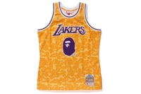 Image 1 of BAPE x Mitchell & Ness Lakers Basketball Swingman Jersey