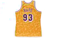 Image 2 of BAPE x Mitchell & Ness Lakers Basketball Swingman Jersey