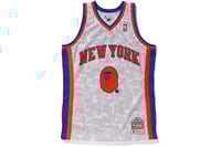 Image 1 of BAPE x Mitchell & Ness Knicks Basketball Swingman Jersey