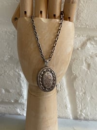 Image 2 of Vintage Sterling chain & locket 