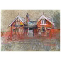 Image 1 of Old Possil Railway Station - Soft Pastels, Pencil, Charcoal and Pen on Card 