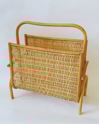 Image 2 of Woven Wicker Magazine Holder