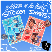 ☆ NEZHA N' AO BING STICKER SHEETS! ☆