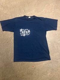 Image 1 of NFA on a vintage pocket t 