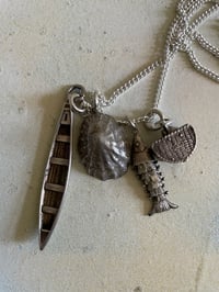 Image 1 of Vintage charm necklace - Gone fishing collection part 2