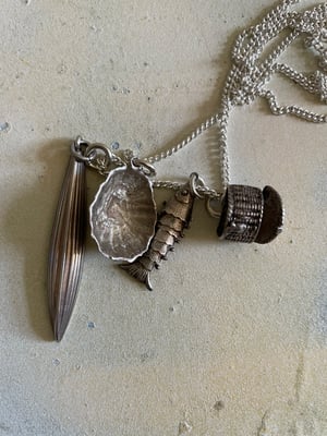 Image of Vintage charm necklace - Gone fishing collection part 2