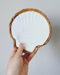Image 2 of Vintage Wicker & Shell Dishes