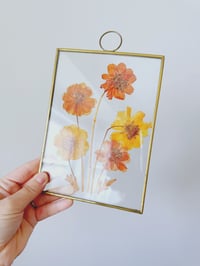 Image 2 of Vintage Dried Floral Sun Catcher