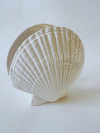 Image 1 of Vintage Ceramic Shell Napkin Holder