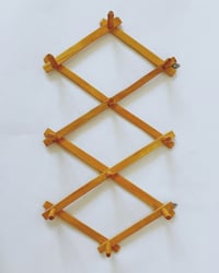 Image 4 of Vintage Wooden Accordian Wall Hooks