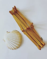 Image 2 of Vintage Wooden Accordian Wall Hooks