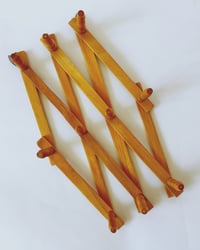 Image 5 of Vintage Wooden Accordian Wall Hooks