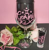 Gemini Zodiac Drinkware Set Pretty In Pink