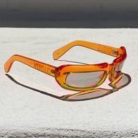 Image 4 of Versus by Versace Orange Wrap Frame Sunglasses