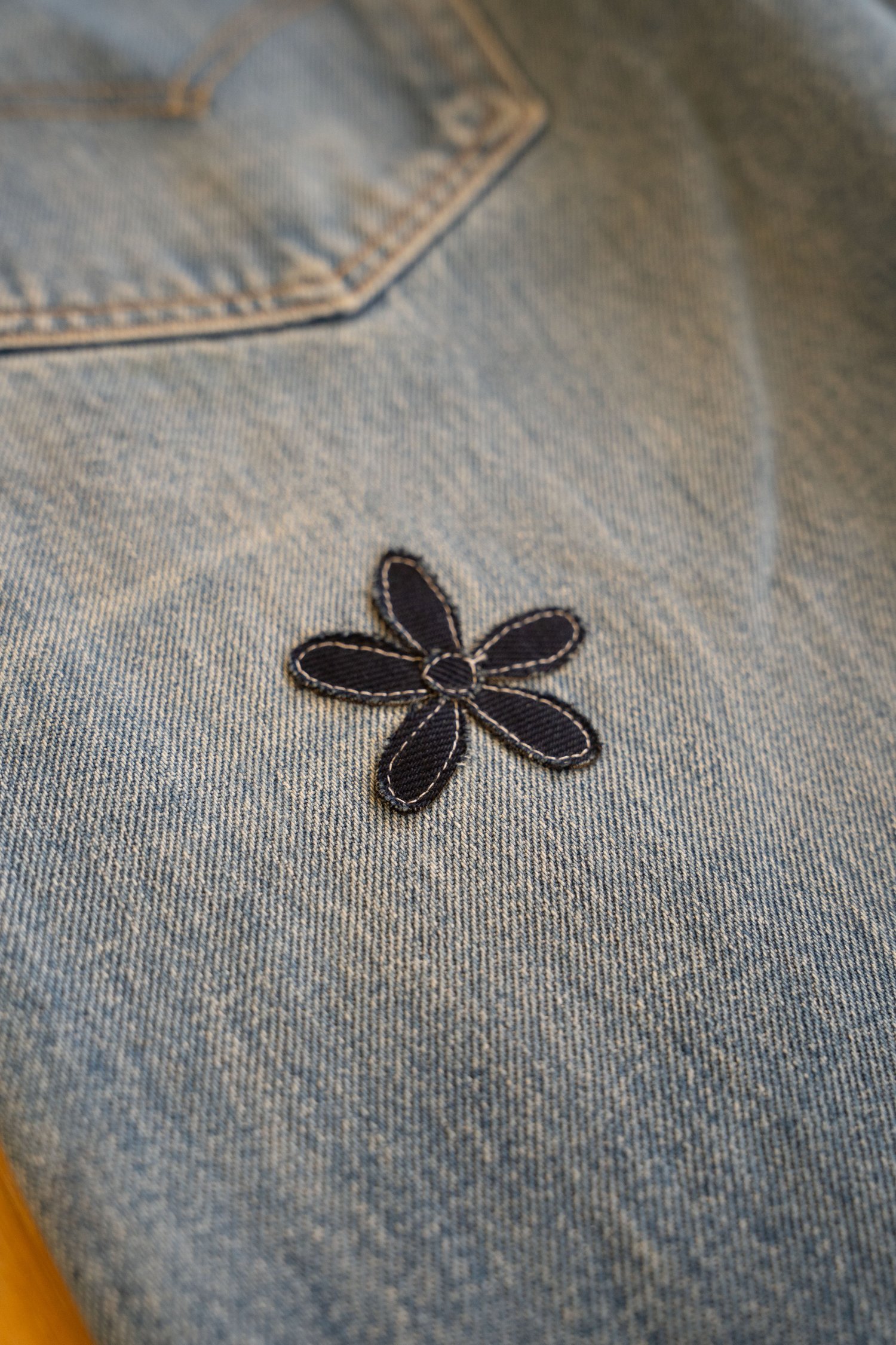 Image of Denim floral jeans 