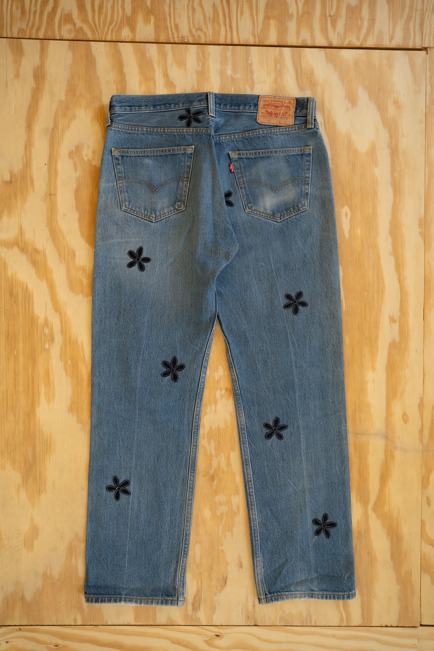 Image of Denim floral jeans 