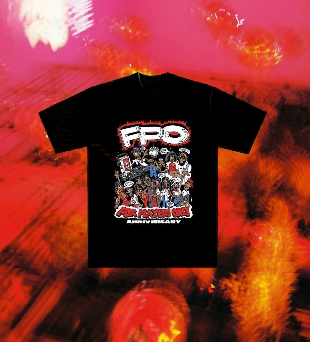 Image of Player 99 x FRKO FPO Anniversary Black T-shirt