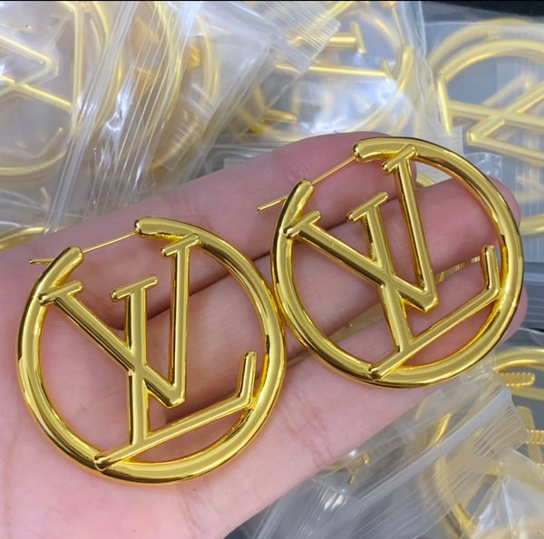Image of LOUIS VUITTON HOOP EARRINGS