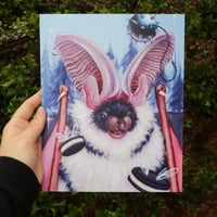 Image 1 of 8x10 inch satin gloss print of "Nocturnal Snack Attack"