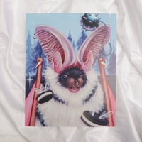 Image 2 of 8x10 inch satin gloss print of "Nocturnal Snack Attack"