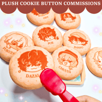 Image 4 of Custom Plush Cookie Button Commissions