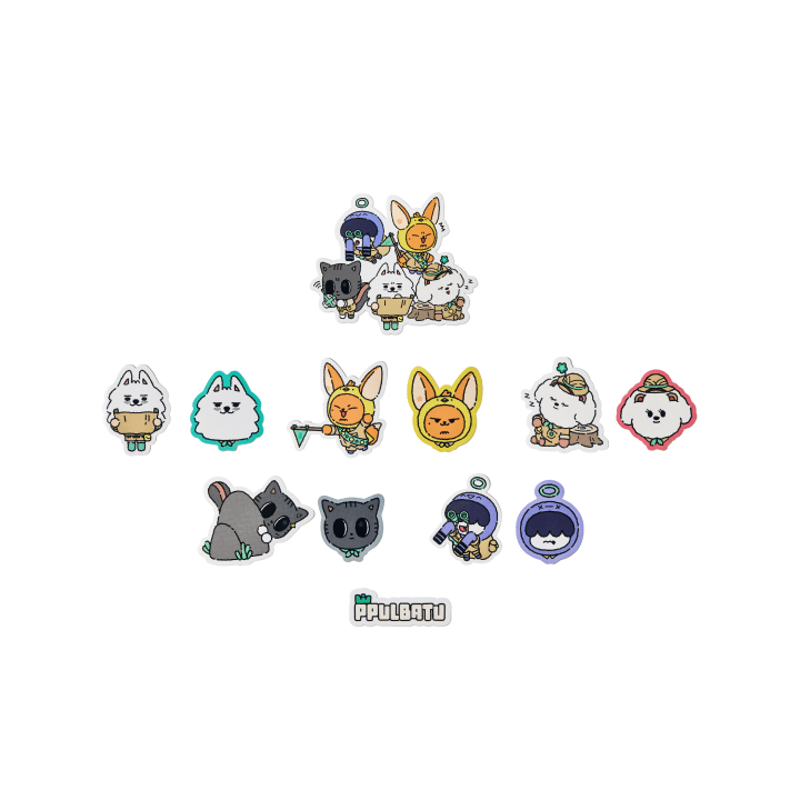 Image of [PRE-ORDER] TXT PPULBATU ‘Finding MOA’ (Big Sticker Set)