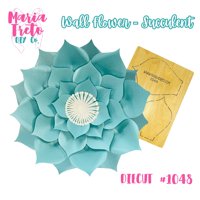 Image 1 of Succulent Wall Flower Diecut 1048