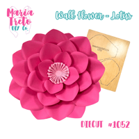 Image 1 of Lotus Wall Flower Diecut 1052