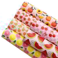 Fruits Smooth Faux Leather Sheets Pack