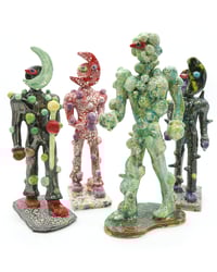 Image 1 of Ceramic Moon Walker Sculptures