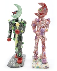 Image 2 of Ceramic Moon Walker Sculptures