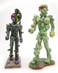 Image 4 of Ceramic Moon Walker Sculptures