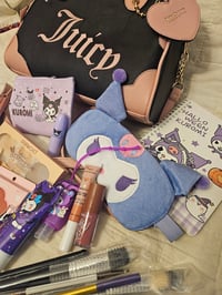 Image 2 of Angelas Custom RESERVED Juicy Couture Heritage Bowler Makeup Bundle Featuring Kuromi 