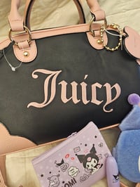 Image 1 of Angelas Custom RESERVED Juicy Couture Heritage Bowler Makeup Bundle Featuring Kuromi 