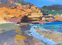 Incoming Tide during the Golden Hour, South Laguna