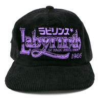 Image 1 of Labyrinth 1986 Black Corduroy Hat