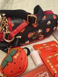 Image 1 of Juicy Couture Sweet N Juicy  Shoulder Bag Featuring Strawberry Shortcake 
