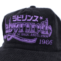 Image 2 of Labyrinth 1986 Black Corduroy Hat