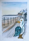 "Sid at Sidmouth..." Hand embellished Steve McCracken Limited Edition Giclee Print 2/2