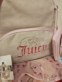 Image 1 of Juicy Couture Dreamy Juicy Backpack Makeup Bundle Featuring Hello Kitty 
