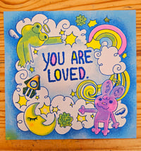 You are Loved Risograph