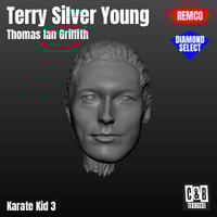 Image 1 of Terry Silver 3D printed head Karate Kid 3