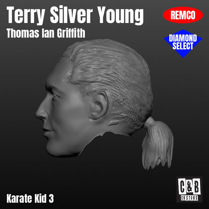 Terry Silver 3D printed head Karate Kid 3