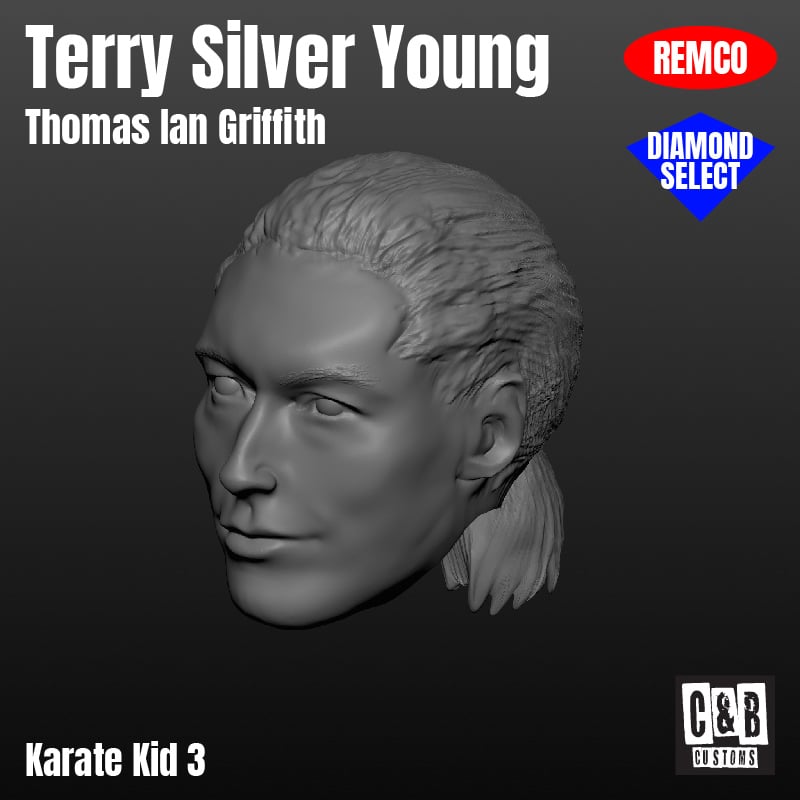 Terry Silver 3D printed head Karate Kid 3