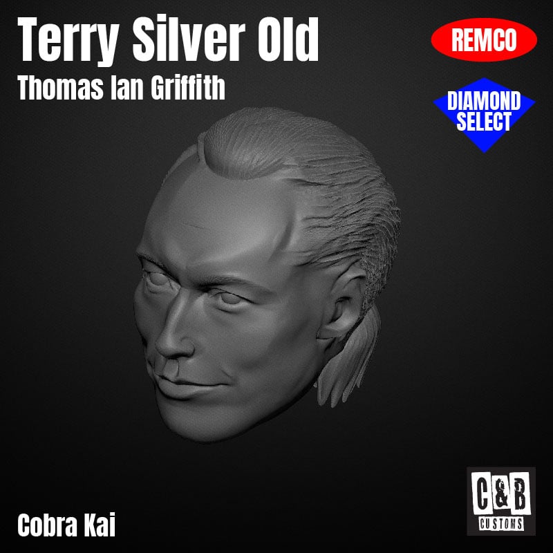 Terry Silver 3D printed head Cobra Kai tv series