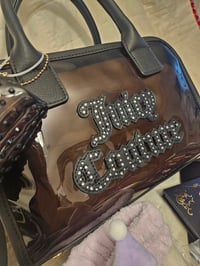 Image 1 of NICHOLES CUSTOM RESERVED Juicy Couture Soft Serve Satchel Meets Kuromi Bundle 
