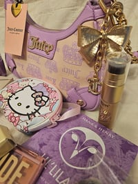 Image 2 of Juicy Couture Vintage Shoulder Bag Makeup Bundle Featuring Hello Kitty 