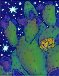 Cactus painting print